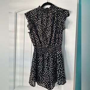Black and White Romper Size S or M